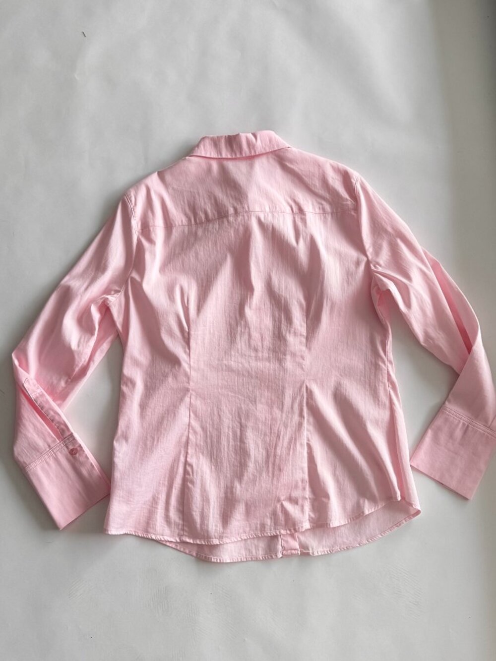 Oui Pink Button-Up Shirt | Stretch Cotton | Size US 10 / FR 42 - Picture 5 of 5